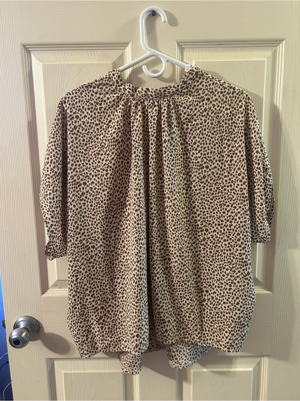 Harman Beige & Brown Leopard-Print Relaxed Tunic